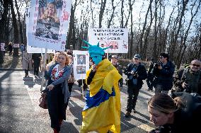 Rally at US Embassy in Kyiv