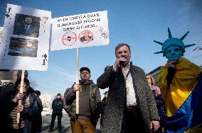 Rally at US Embassy in Kyiv
