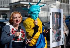 Rally at US Embassy in Kyiv