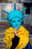 Rally at US Embassy in Kyiv