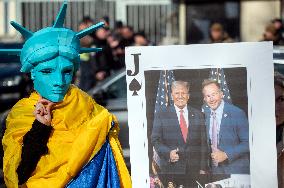 Rally at US Embassy in Kyiv