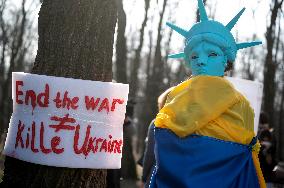 Rally at US Embassy in Kyiv