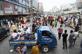 Garments Workers Protest In Dhaka.