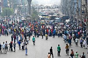 Garments Workers Protest In Dhaka.