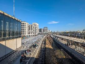 Railway Station Donnersberger Bruecke In Munich