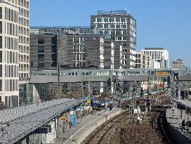 Railway Station Donnersberger Bruecke In Munich