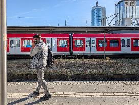 Railway Station Donnersberger Bruecke In Munich