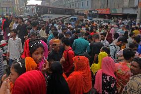 Garment Workers Protest In Dhaka