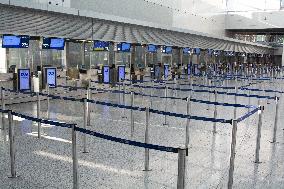 Nationwide Airport Staffs Are On Strike In Duesseldorf Airport