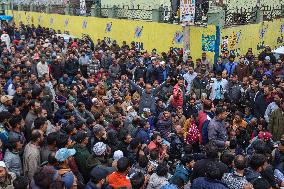 Daily Wagers And Casual Laborers Protest In Srinagar