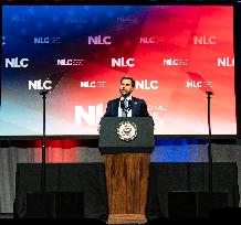 Vice President  JD Vance Gave A Speech At The The National League Of Cities Congressional City Conference