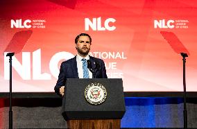 Vice President  JD Vance Gave A Speech At The The National League Of Cities Congressional City Conference