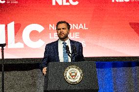 Vice President  JD Vance Gave A Speech At The The National League Of Cities Congressional City Conference