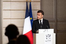 President Macron And President Of Moldova Sandu Press Conference - Paris