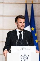 President Macron And President Of Moldova Sandu Press Conference - Paris