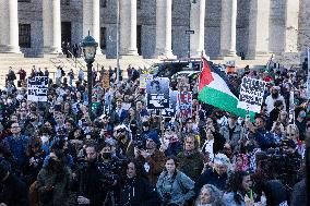 Hundreds Rally To Demand Release Of Pro-Palestinian Activist