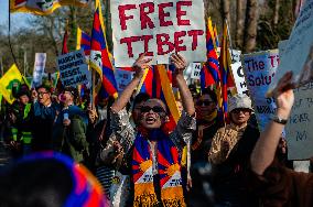 The 66th Tibetan National Uprising Day In The Hague.