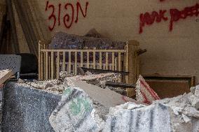 Destruction in The Jenin Refugee Camp - Palestine