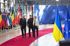 Emergency EU Summit About Ukraine And Defence In Brussels