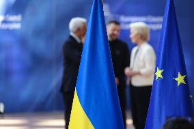 Emergency EU Summit About Ukraine And Defence In Brussels