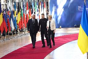 Emergency EU Summit About Ukraine And Defence In Brussels