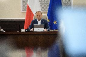 Polish Government Weekly Meeting In Warsaw.