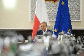 Polish Government Weekly Meeting In Warsaw.