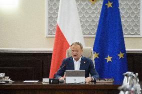 Polish Government Weekly Meeting In Warsaw.