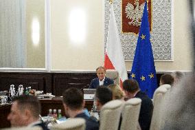 Polish Government Weekly Meeting In Warsaw.