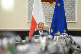 Polish Government Weekly Meeting In Warsaw.