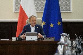 Polish Government Weekly Meeting In Warsaw.