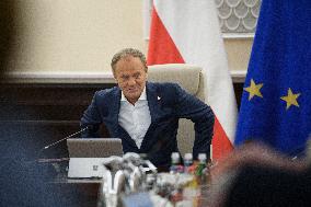 Polish Government Weekly Meeting In Warsaw.