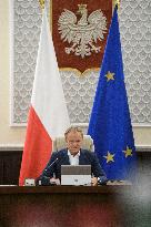 Polish Government Weekly Meeting In Warsaw.