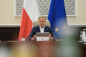 Polish Government Weekly Meeting In Warsaw.