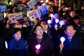 Emergency Rally Calling For Yoon Suk-yeol's Re-arrest