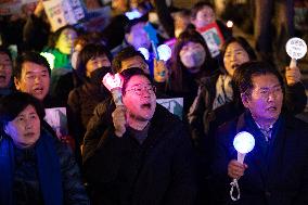 Emergency Rally Calling For Yoon Suk-yeol's Re-arrest