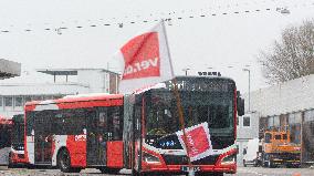 Local Transit Workers On 2 Days Strike In Bonn