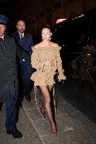 PFW - Kate And Lila Moss Head To Saint Laurent