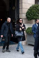 PFW - Bella Hadid Exit The Ritz