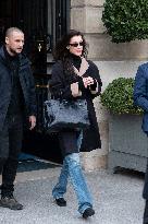 PFW - Bella Hadid Exit The Ritz