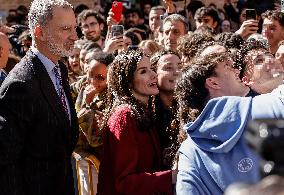 Royals return to Valencia to meet with businessmen and social entitie