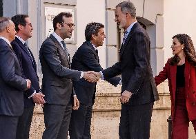 Royals return to Valencia to meet with businessmen and social entitie