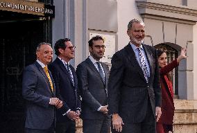 Royals return to Valencia to meet with businessmen and social entitie