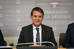 Manuel Valls hearing before the Committee on National Defence in Paris FA