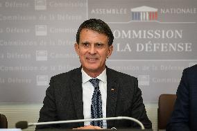 Manuel Valls hearing before the Committee on National Defence in Paris FA
