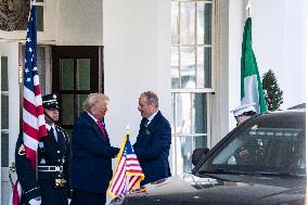 Taoiseach Of Irish Government Micheál Martin At The West Wing To Have Bilateral Meeting