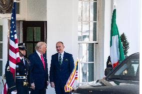 Taoiseach Of Irish Government Micheál Martin At The West Wing To Have Bilateral Meeting