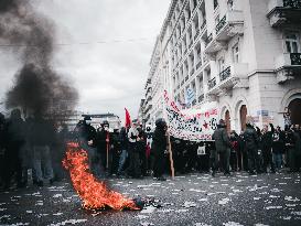 Protest For The 2nd Anniversary Of Tempi Train Crash