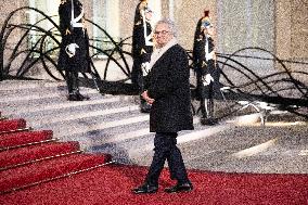 State Dinner For Uzbekistan's President At Elysee Palace - Paris