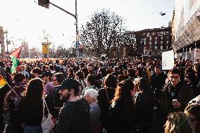 The Transfeminist Demonstration Of Non Una Di Meno During The International Women’s Day On 8 March In Milan